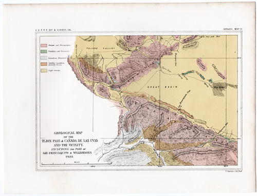 GEOLOGICAL MAP OF THE TEJON PASS & CAÑADA DE LAS UVAS